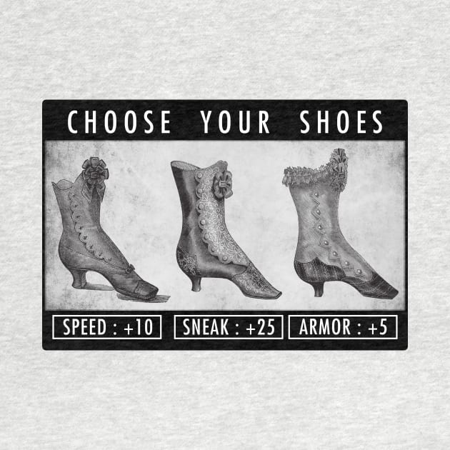 CHOSE YOUR SHOES by theanomalius_merch